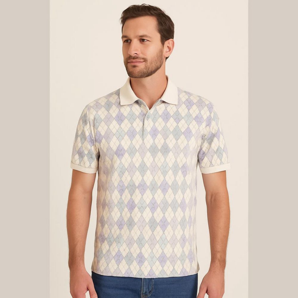 Dockers Golf Polo Men's Small Novelty Print Cotton